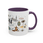 Dubai Coffee Mug | UAE Souvenir Travel Gift | Accent Color Ceramic 11oz 15oz