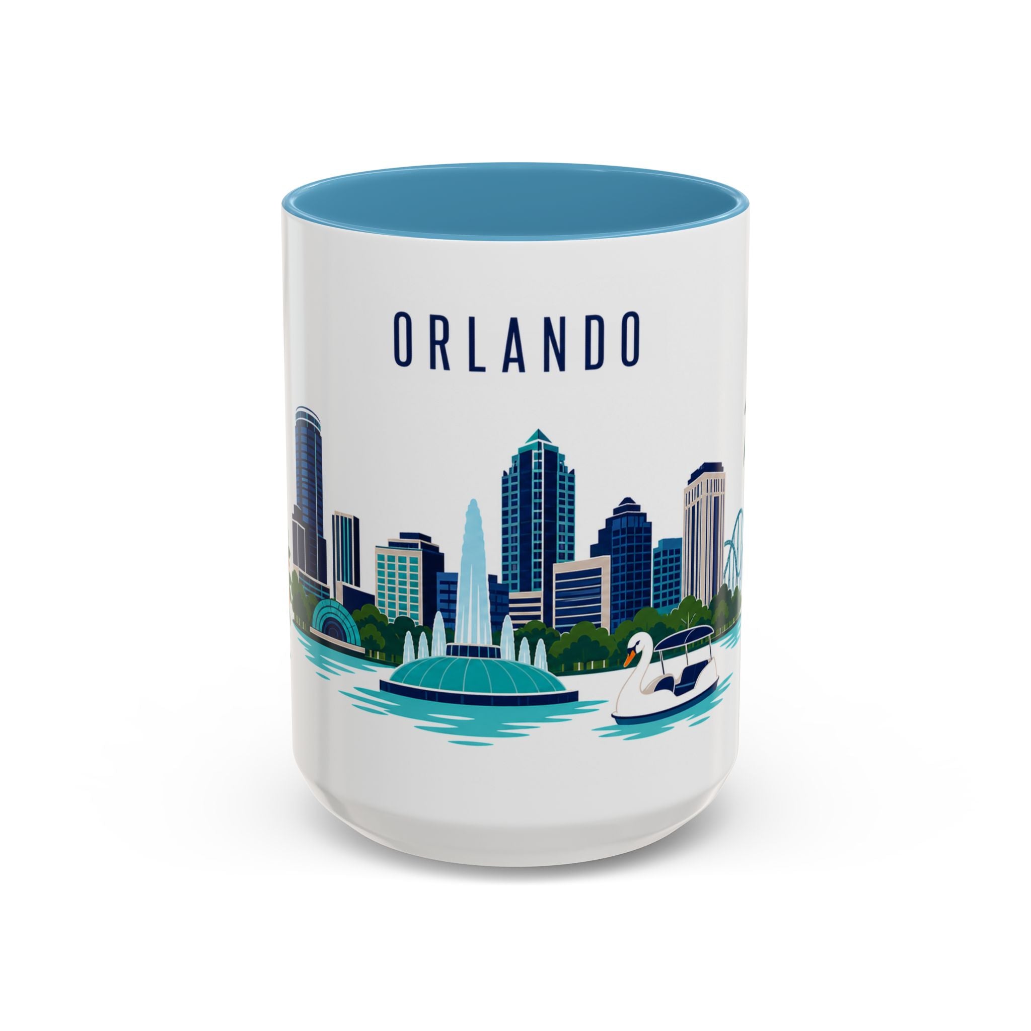 Orlando Coffee Mug | United States Travel Souvenir | Porcelain Decal City Gift | 11oz 15oz Accent Mug