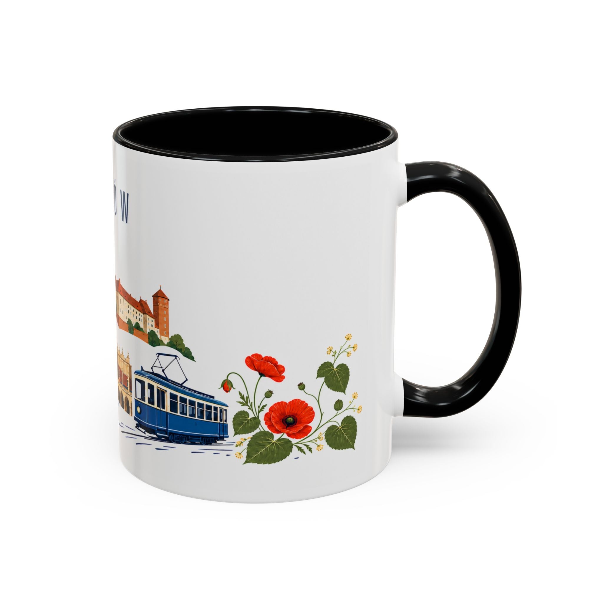 Kraków Coffee Mug | Poland Travel Souvenir | Porcelain Decal City Gift | 11oz 15oz Accent Mug