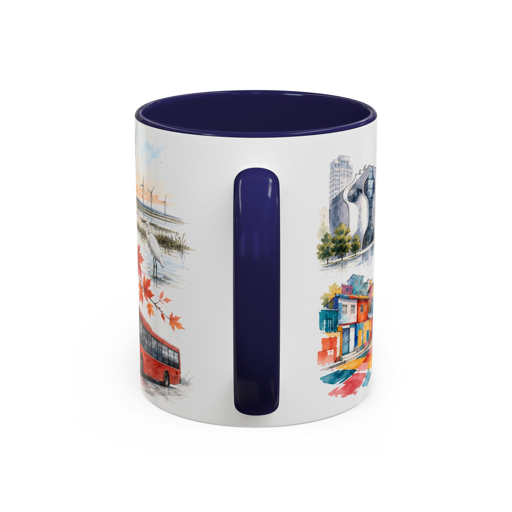 Taichung Coffee Mug | Taiwan Travel Souvenir | Vintage Illustrated City Gift | 11 oz 15 oz Accent Mug