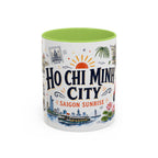 Ho Chi Minh City Coffee Mug | Vietnam Souvenir Travel Gift | Accent Color Ceramic 11oz 15oz