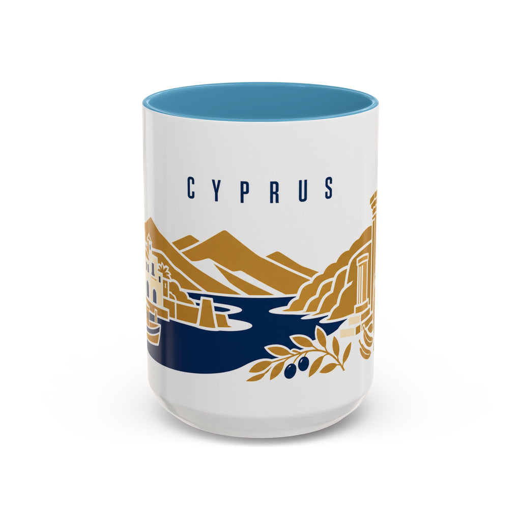Cyprus Coffee Mug | Travel Souvenir Accent Mug | Country Gift Ceramic Cup 11oz 15oz