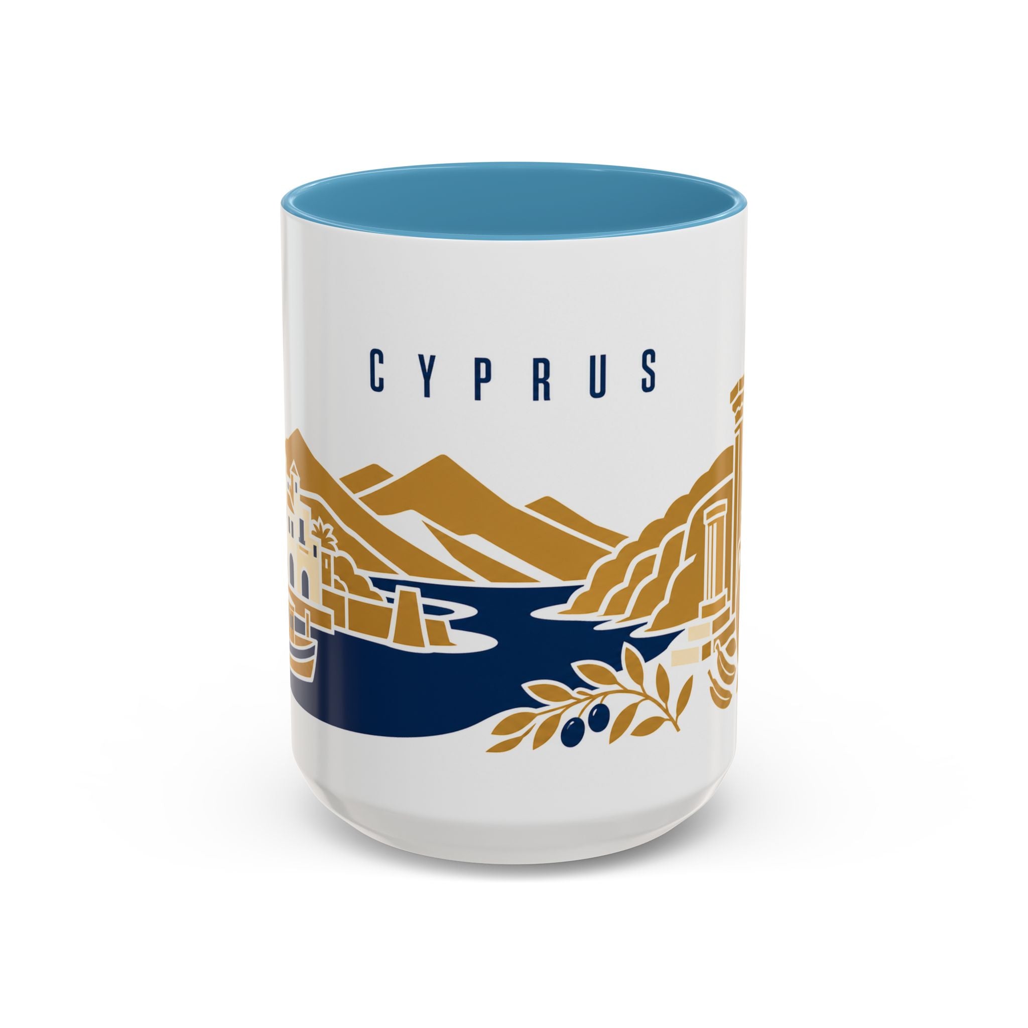 Cyprus Coffee Mug | Travel Souvenir Accent Mug | Country Gift Ceramic Cup 11oz 15oz
