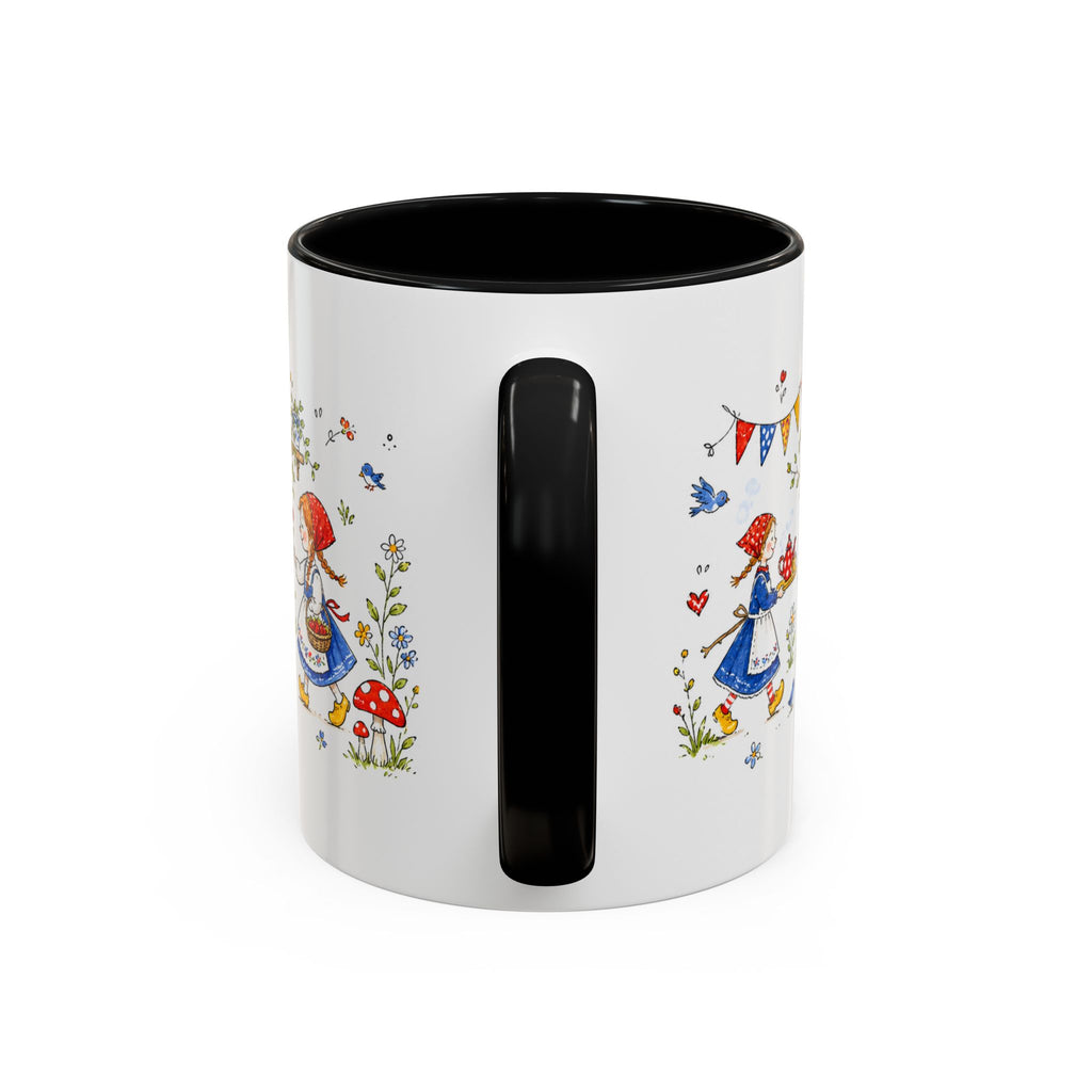Storybook Cottage Breakfast Mug | Hand Painted Fairy Tale Accent Coffee Mug