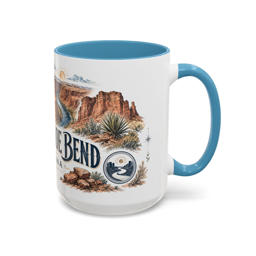 Horseshoe Bend Mug, Arizona Travel Souvenir, Bucket List Gift, Accent Ceramic Coffee Mug 11oz 15oz