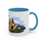 Pinnacles National Park Coffee Mug | Solid Color Block Park Souvenir | 11oz 15oz Accent Mug
