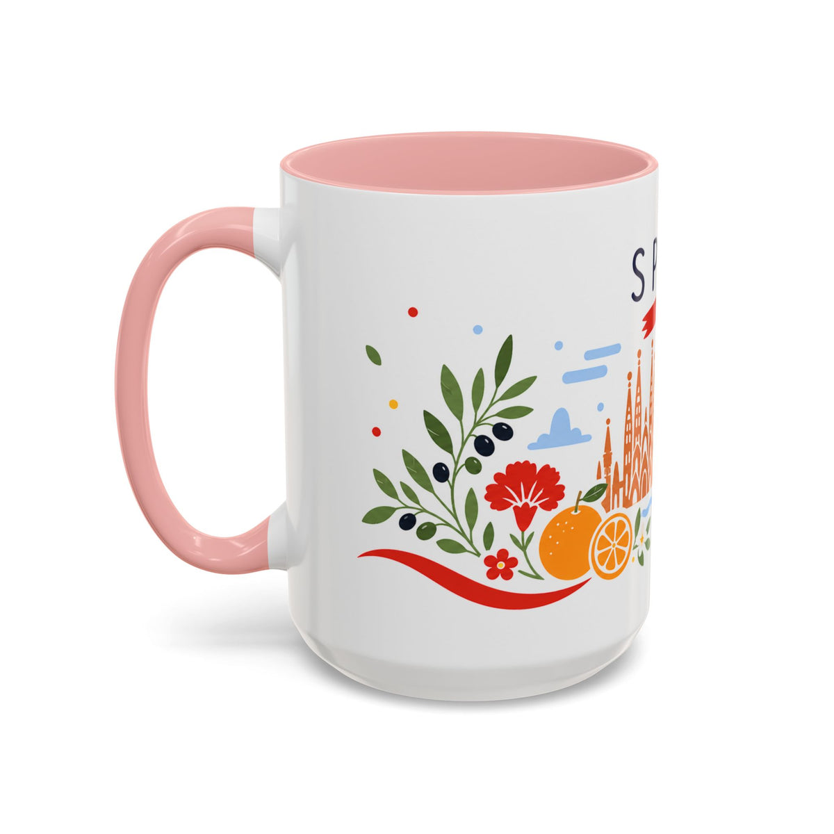Spain Coffee Mug | Travel Souvenir Accent Mug | Country Gift Ceramic Cup 11oz 15oz