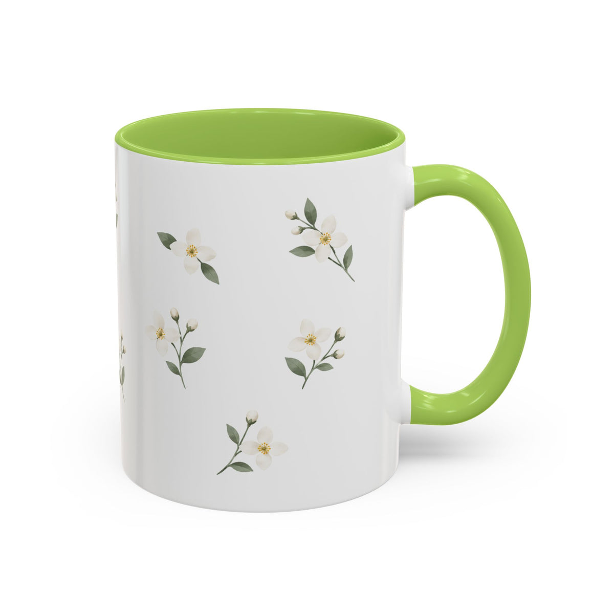 Idaho Syringa Mug, State Flower Floral Coffee Cup, 11oz Botanical Gift