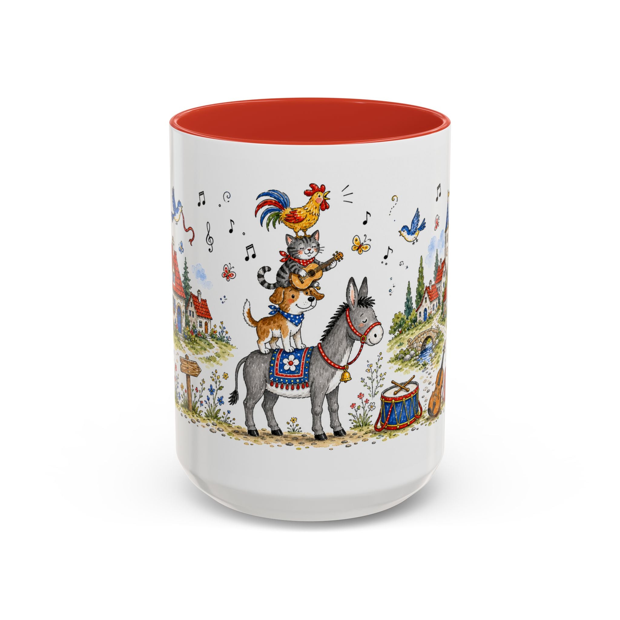 Bremen Town Musicians Mug | Storybook Accent Coffee Mug | EveryLegend