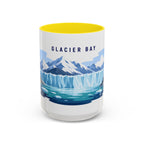 Glacier Bay National Park Coffee Mug | Solid Color Block Park Souvenir | 11oz 15oz Accent Mug