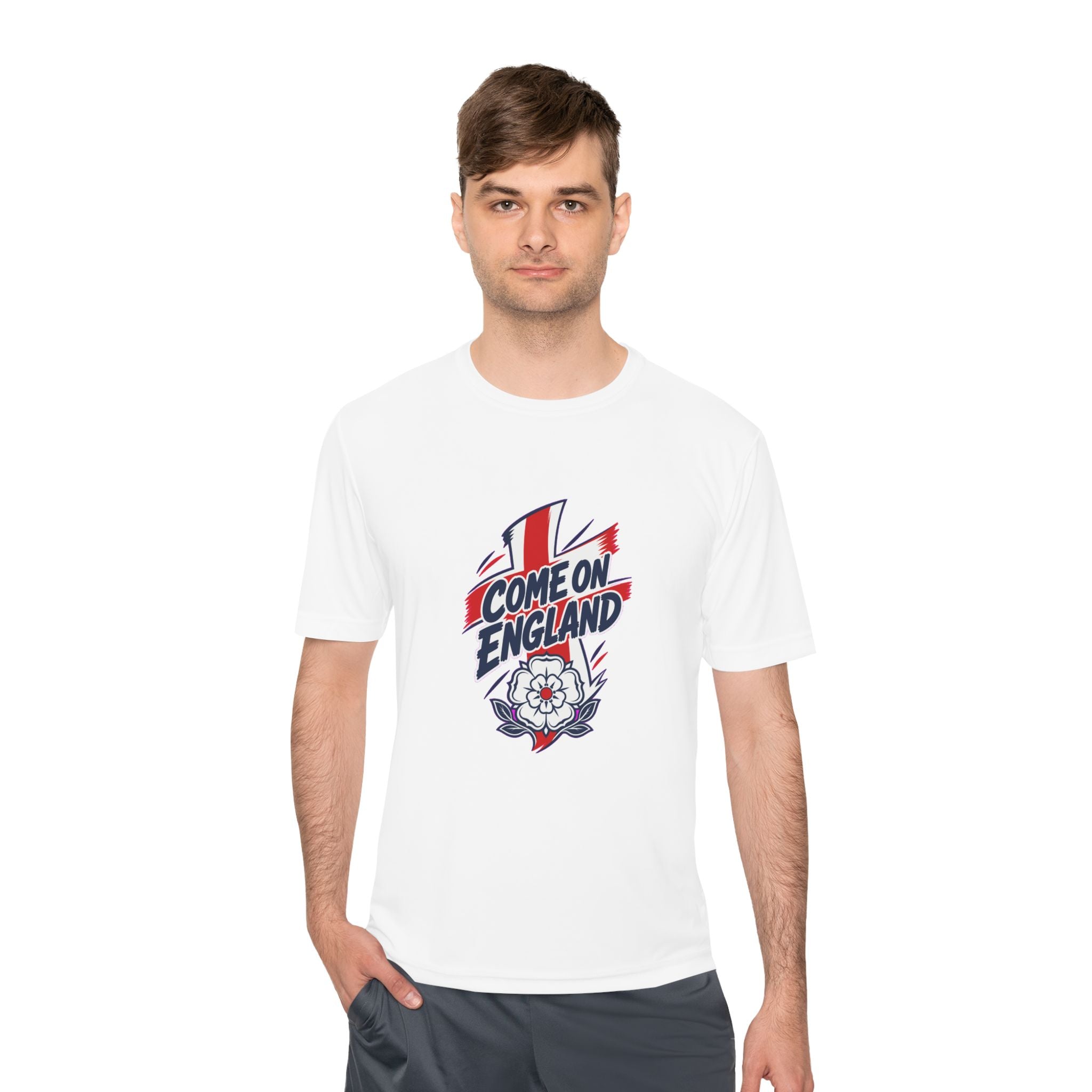 England Soccer Fan Tee, Come On England Sport Shirt