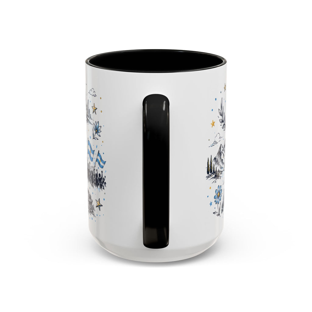 Argentina Soccer Coffee Mug | Soccer Fan Gift | Accent Color Ceramic 11oz 15oz Match Day Cup