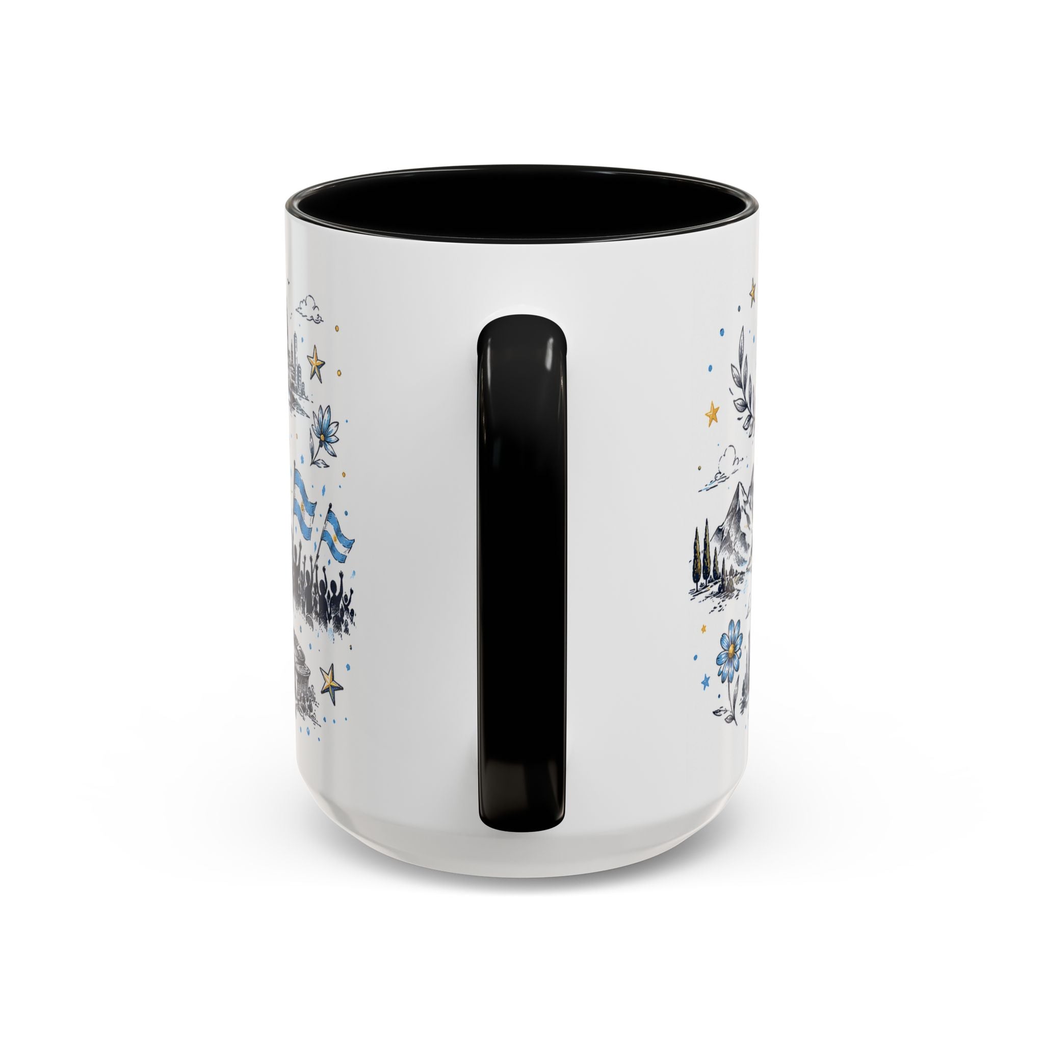 Argentina Soccer Coffee Mug | Soccer Fan Gift | Accent Color Ceramic 11oz 15oz Match Day Cup