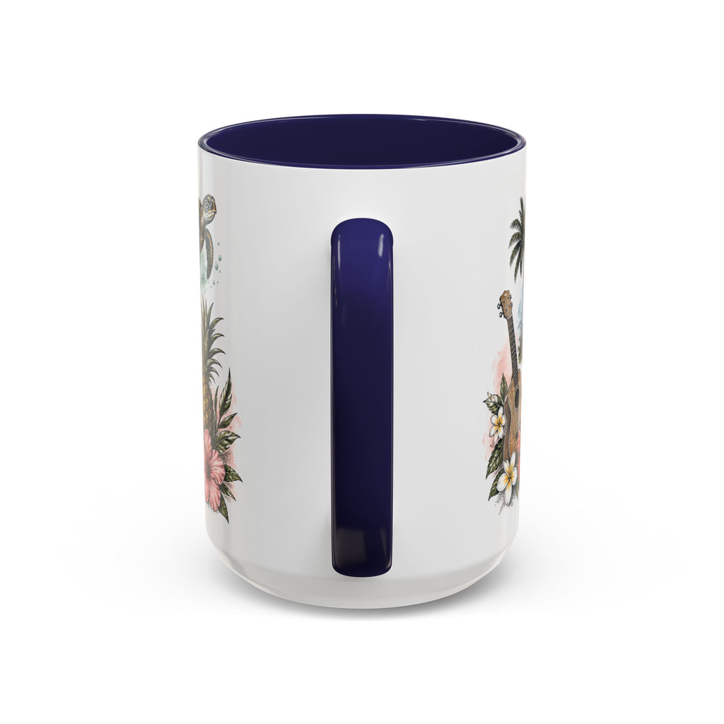 Honolulu Coffee Mug | United States Travel Souvenir | Vintage Illustrated City Gift | 11 oz 15 oz Accent Mug