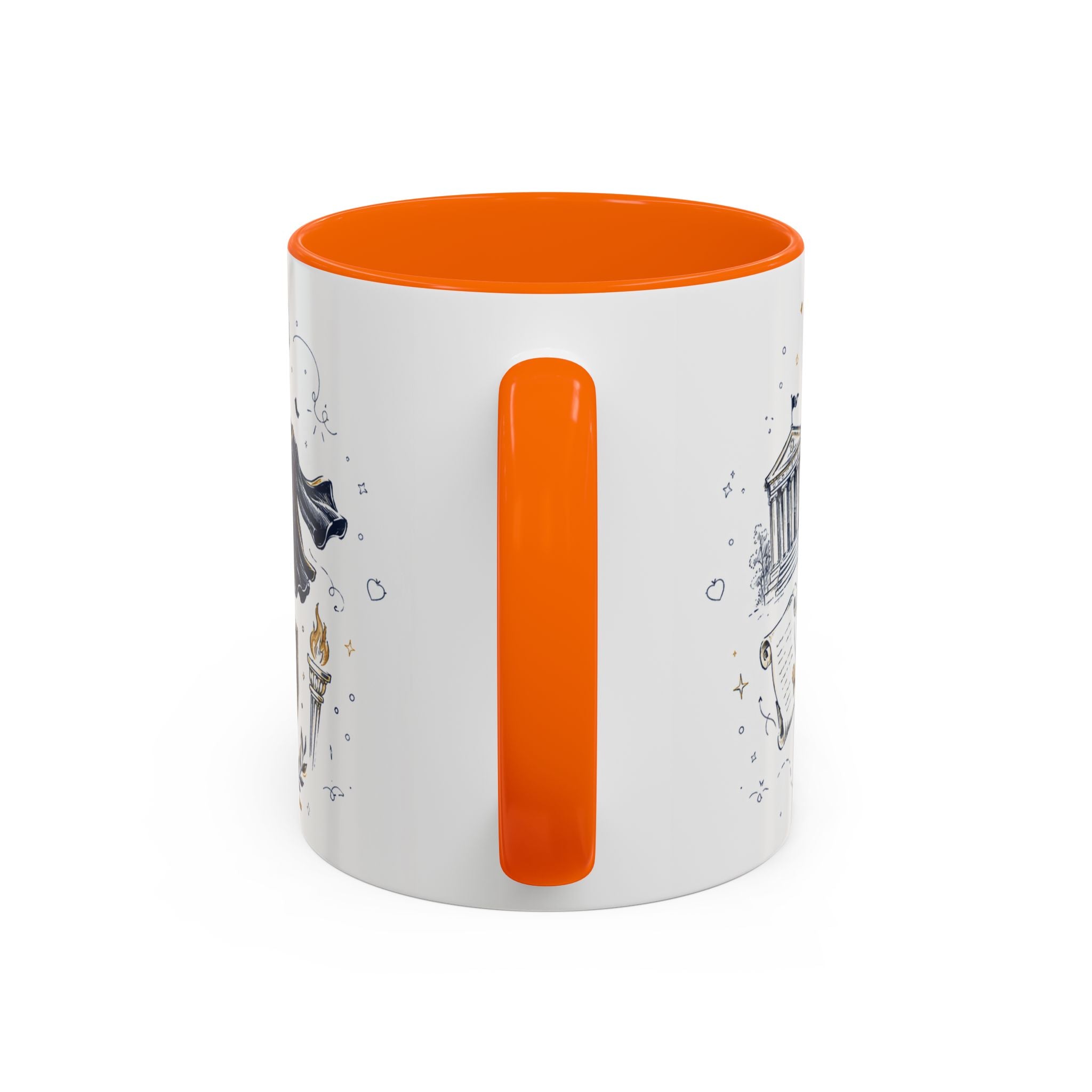Congrats Graduate Coffee Mug | Class of 2026 Graduation Gift | Accent Color Ceramic 11oz 15oz