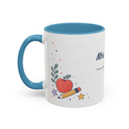 Personalized Teacher Mug | Custom Name Notebook Coffee Cup | Back to School Gift 11oz 15oz