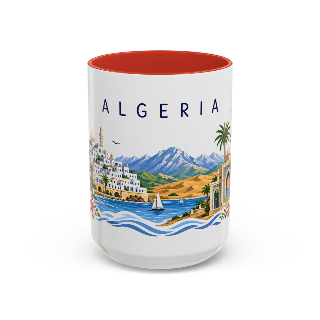 Algeria Coffee Mug | Travel Souvenir Accent Mug | Place Gift Ceramic Cup 11oz 15oz