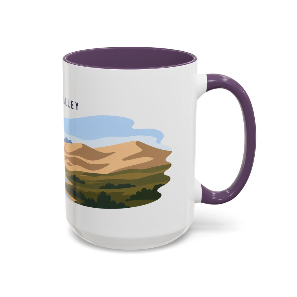 Kobuk Valley National Park Coffee Mug | Solid Color Block Park Souvenir | 11oz 15oz Accent Mug