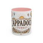 Cappadocia Coffee Mug | Travel Destination Souvenir Gift | Accent Color Ceramic 11oz 15oz