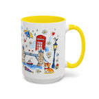 London Travel Mug | European City Souvenir Accent Coffee Mug | 11oz 15oz Ceramic Cup
