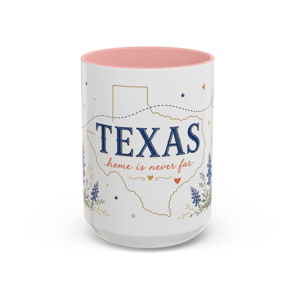 Texas State Map Mug | Bluebonnet Botanical Design, Home Reminder Coffee Cup