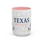 Texas State Map Mug | Bluebonnet Botanical Design, Home Reminder Coffee Cup