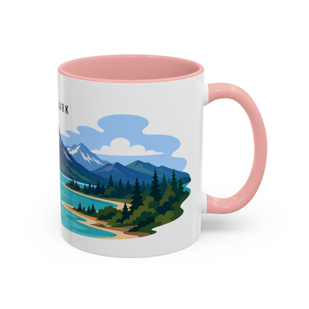 Lake Clark National Park Coffee Mug | Solid Color Block Park Souvenir | 11oz 15oz Accent Mug