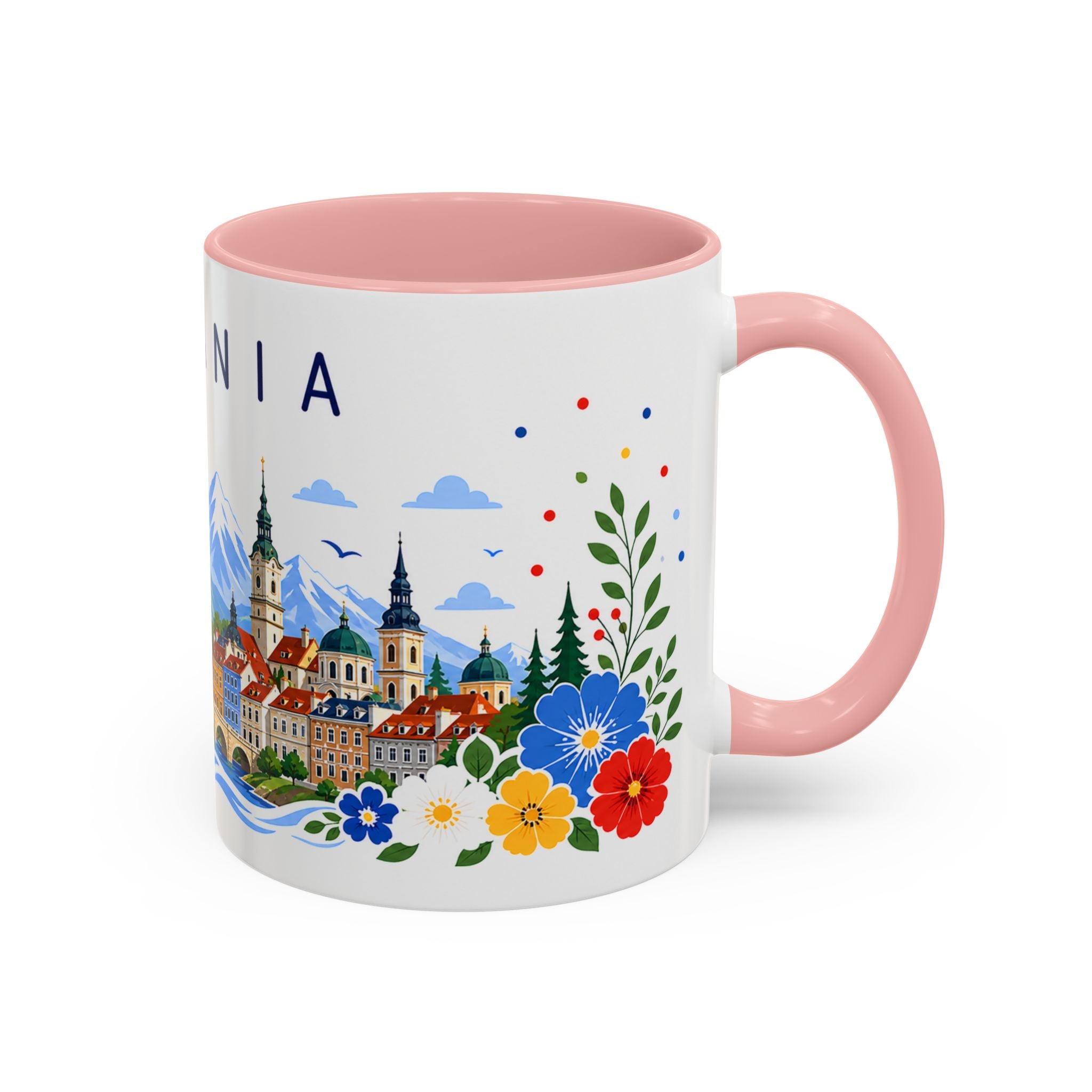 Romania Coffee Mug | Travel Souvenir Accent Mug | Place Gift Ceramic Cup 11oz 15oz