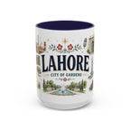 Lahore Coffee Mug | Pakistan Souvenir Travel Gift | Accent Color Ceramic 11oz 15oz