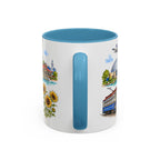 Wichita Illustrated Travel Mug | City Souvenir Accent Coffee Mug | 11oz 15oz Ceramic Cup