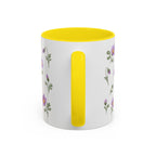 South Dakota Pasque Flower Mug, State Flower Floral Coffee Cup, 11oz Botanical Gift