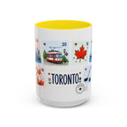 Toronto Coffee Mug | Postage Stamp Collage Mug | Travel Souvenir Accent Cup 11oz 15oz