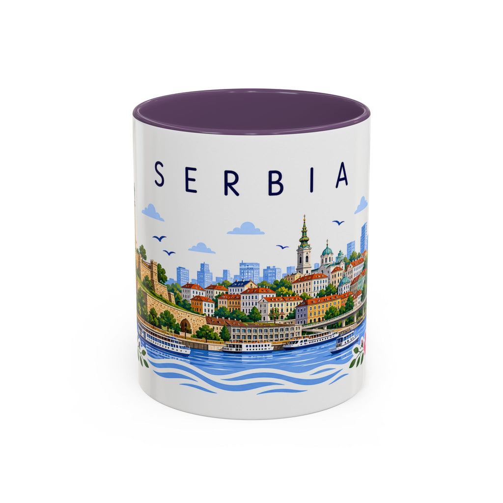 Serbia Coffee Mug | Travel Souvenir Accent Mug | Place Gift Ceramic Cup 11oz 15oz