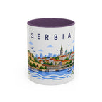 Serbia Coffee Mug | Travel Souvenir Accent Mug | Place Gift Ceramic Cup 11oz 15oz
