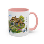 Giethoorn Illustrated Travel Mug | Netherlands Souvenir Accent Coffee Mug | 11oz 15oz Ceramic Cup