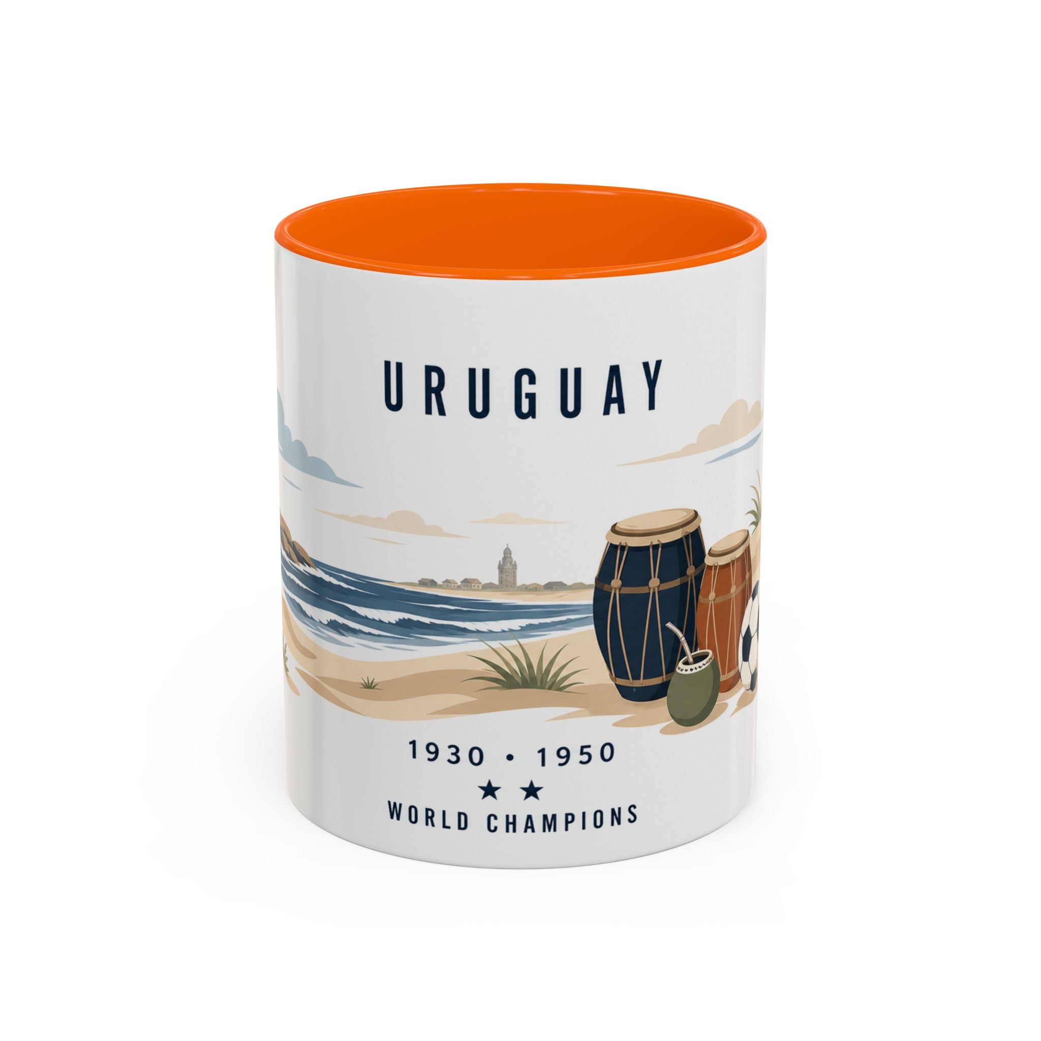 Uruguay World Champions Mug | Two Time Soccer Champion Gift | Uruguayan Football Fan Cup | 1930 1950 | 11oz 15oz Accent Mug