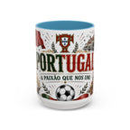 Portugal Soccer Coffee Mug | World Cup Fan Gift | Accent Color Ceramic 11oz 15oz Match Day Cup