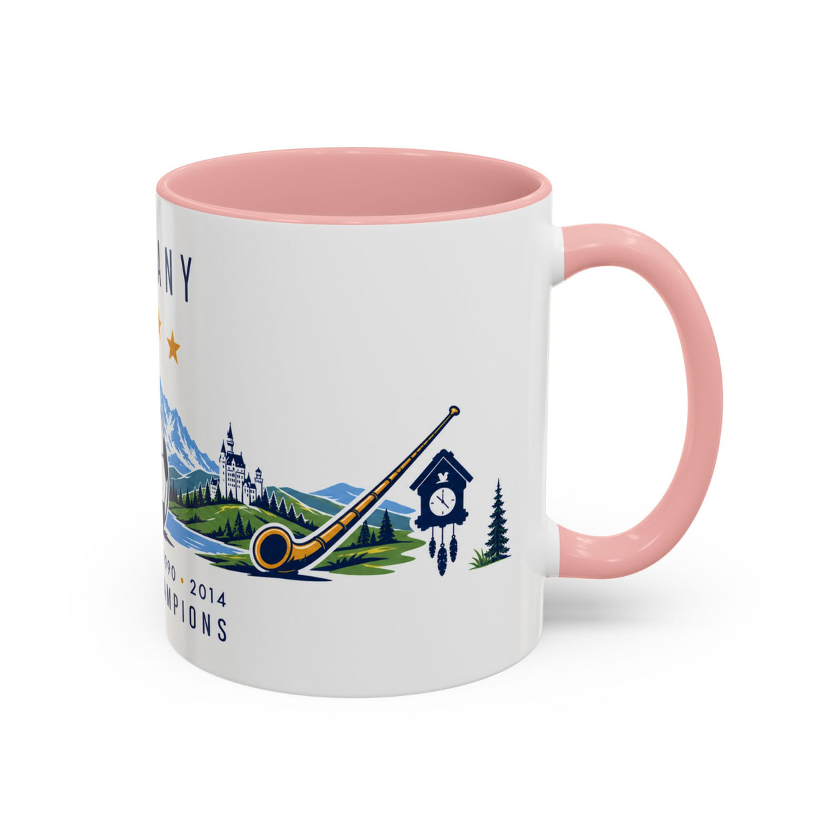 Germany World Champions Mug | Four Time Soccer Champion Gift | German Football Fan Cup | 1954–2014 | 11oz 15oz Accent Mug