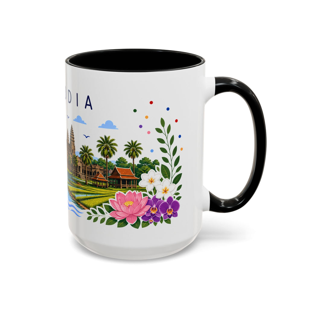 Cambodia Coffee Mug | Travel Souvenir Accent Mug | Place Gift Ceramic Cup 11oz 15oz