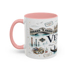 Venice Coffee Mug | Italy Souvenir Travel Gift | Accent Color Ceramic 11oz 15oz