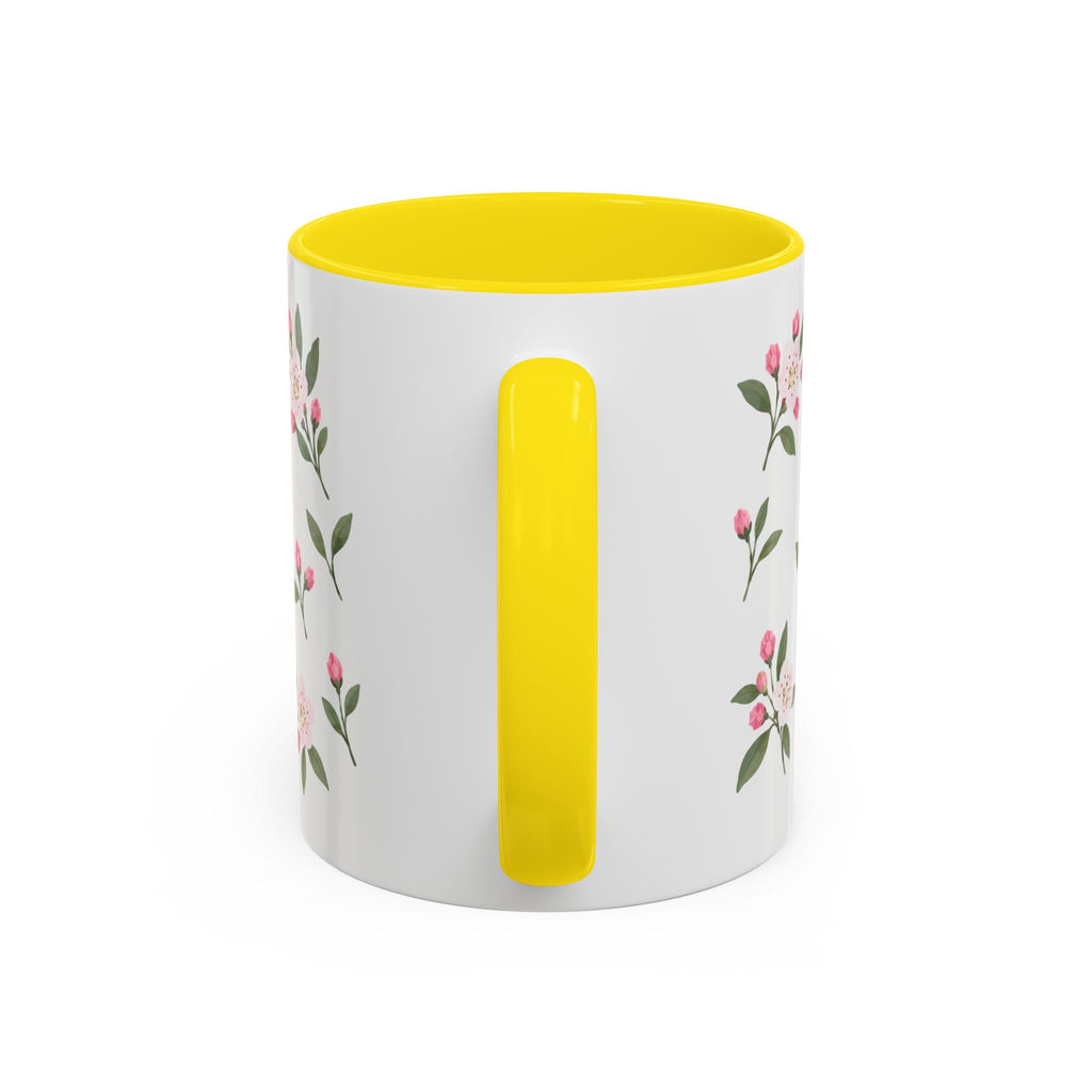 Pennsylvania Mountain Laurel Mug, State Flower Floral Coffee Cup, 11oz Botanical Gift