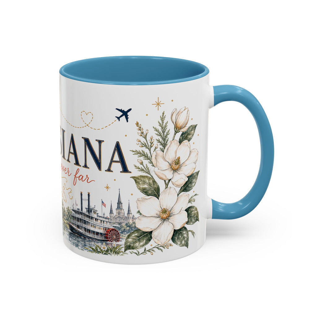 Louisiana Home State Mug | Moving Away Gift | Long Distance Friendship Coffee Cup | 11oz 15oz Accent Mug