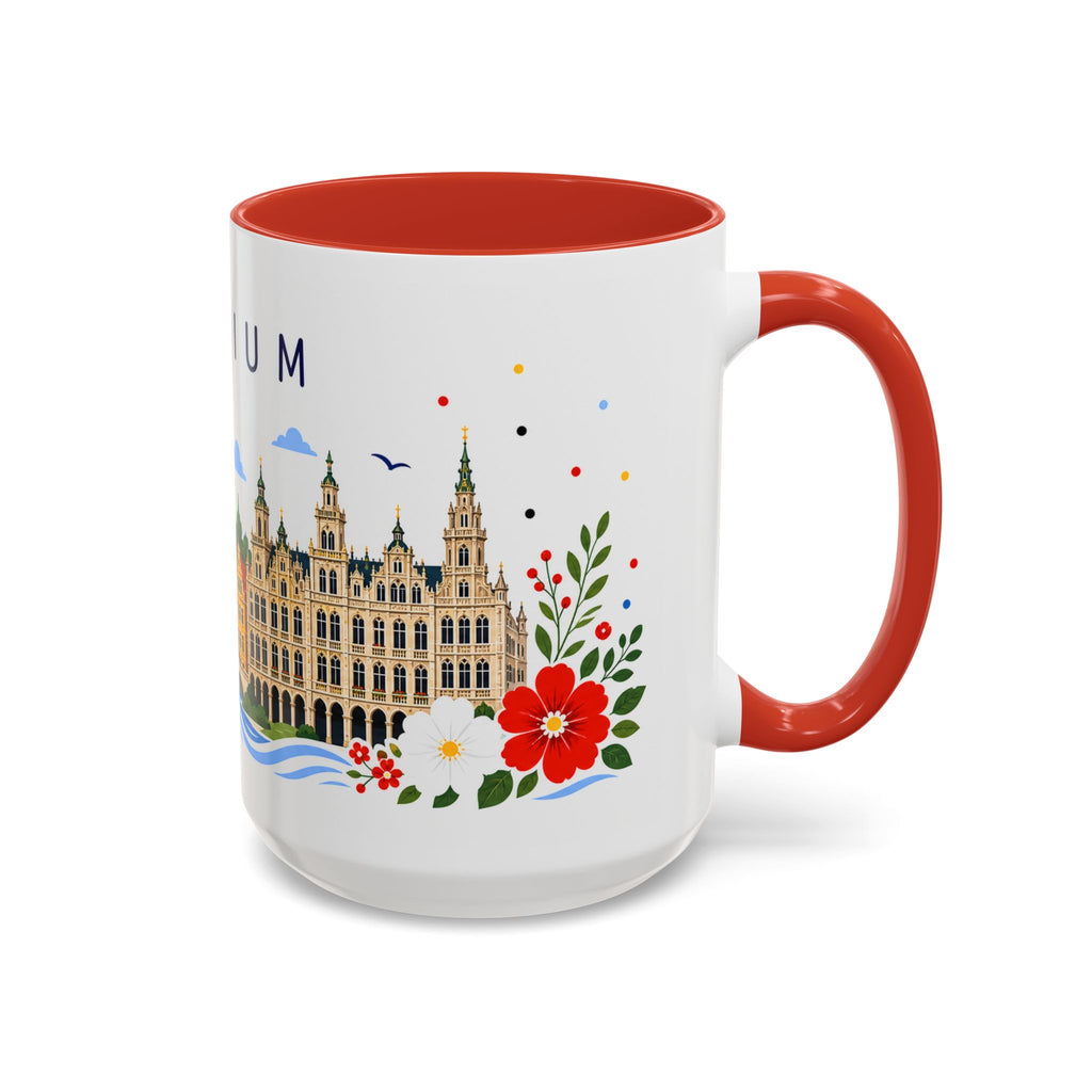 Belgium Coffee Mug | Travel Souvenir Accent Mug | Place Gift Ceramic Cup 11oz 15oz