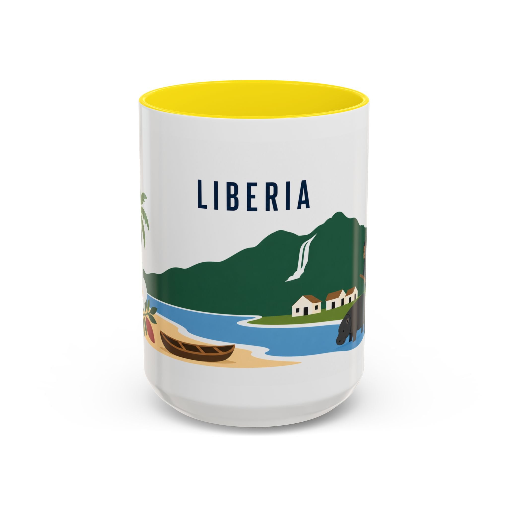 Liberia Coffee Mug | Travel Souvenir Accent Mug | Country Gift Ceramic Cup 11oz 15oz