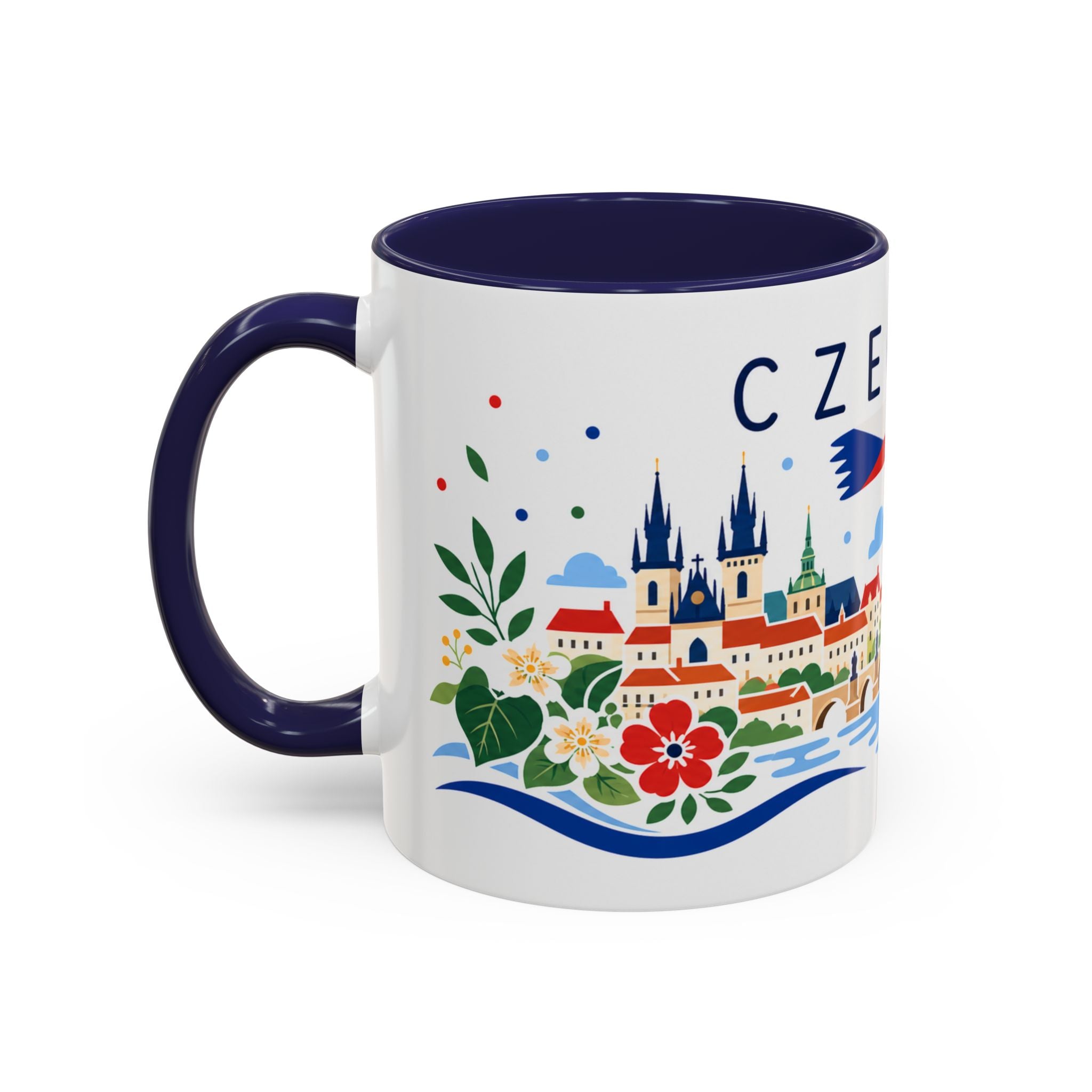 Czechia Coffee Mug | Travel Souvenir Accent Mug | Country Gift Ceramic Cup 11oz 15oz