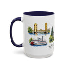 Sacramento Illustrated Travel Mug | City Souvenir Accent Coffee Mug | 11oz 15oz Ceramic Cup