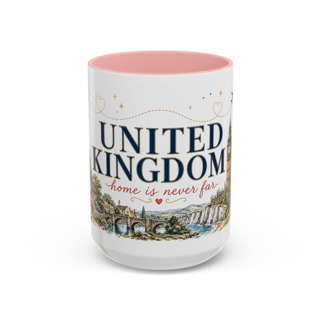 United Kingdom Home Country Mug | Moving Away Gift | Long Distance Friendship | 11 oz 15 oz Accent Mug