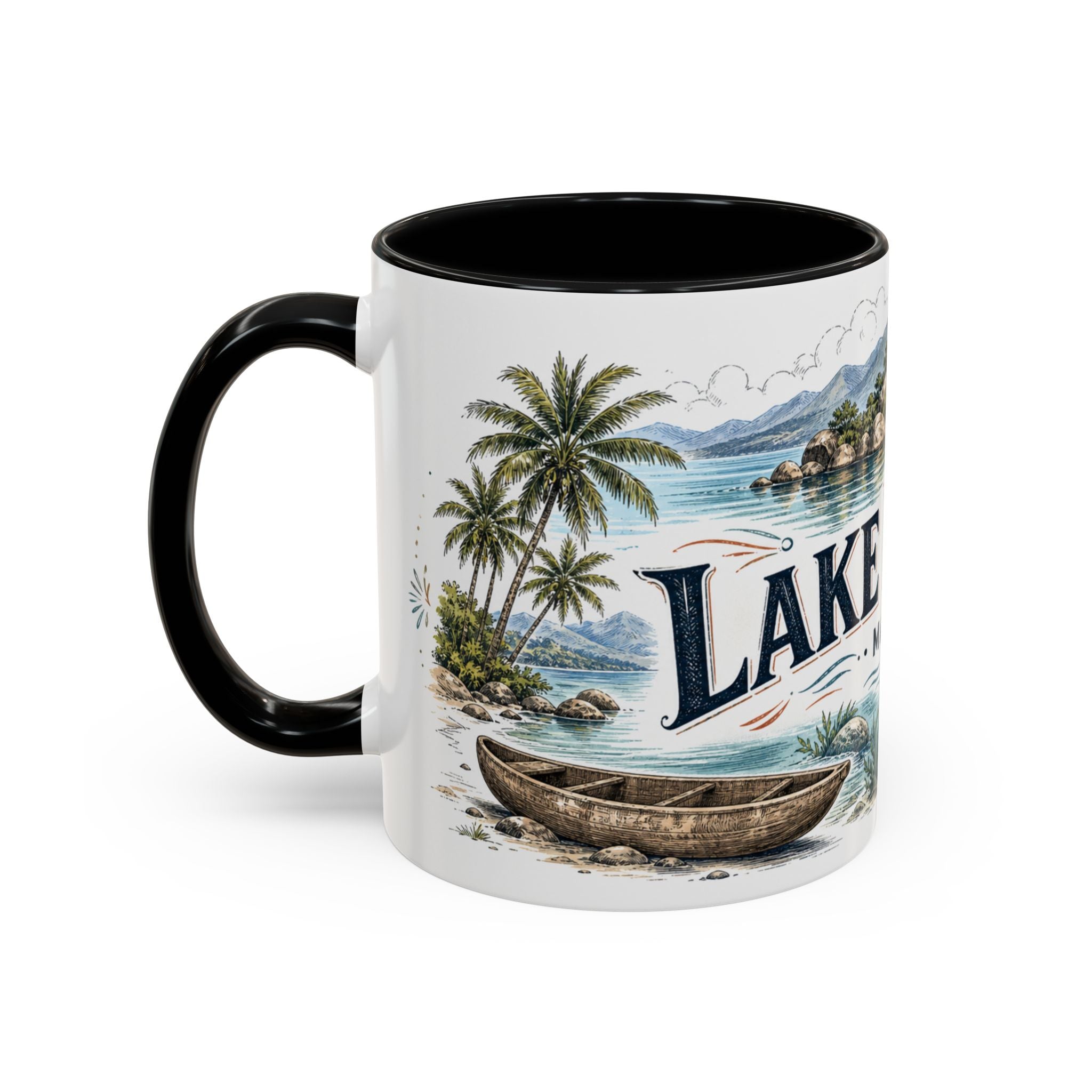 Lake Malawi Mug, Malawi Travel Souvenir, Bucket List Gift, Accent Ceramic Coffee Mug 11oz 15oz