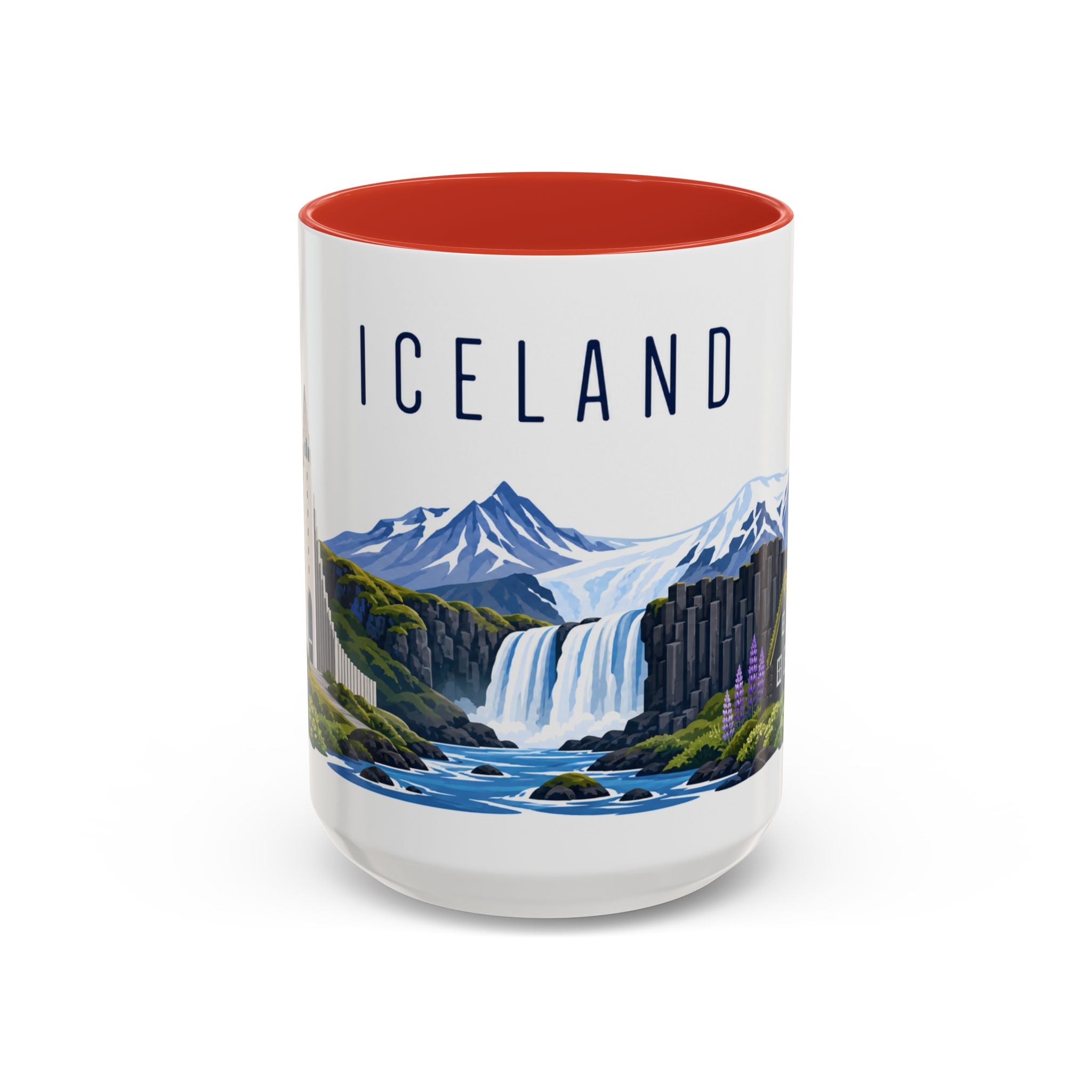 Iceland Coffee Mug | Travel Souvenir Accent Mug | Country Gift Ceramic Cup 11oz 15oz