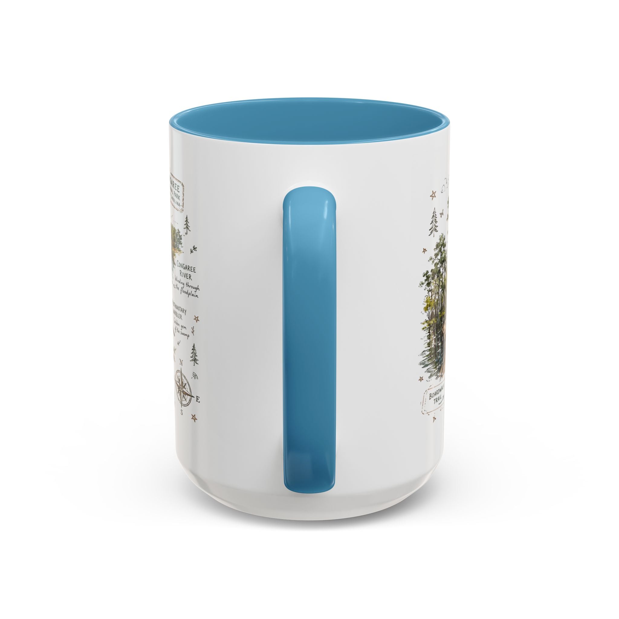 Congaree National Park Coffee Mug | South Carolina Forest Floodplain Gift | Accent Color Ceramic 11oz 15oz